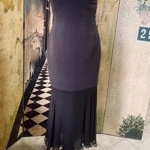 Carmen Marc Valvo Evening dress, brown color, size 14